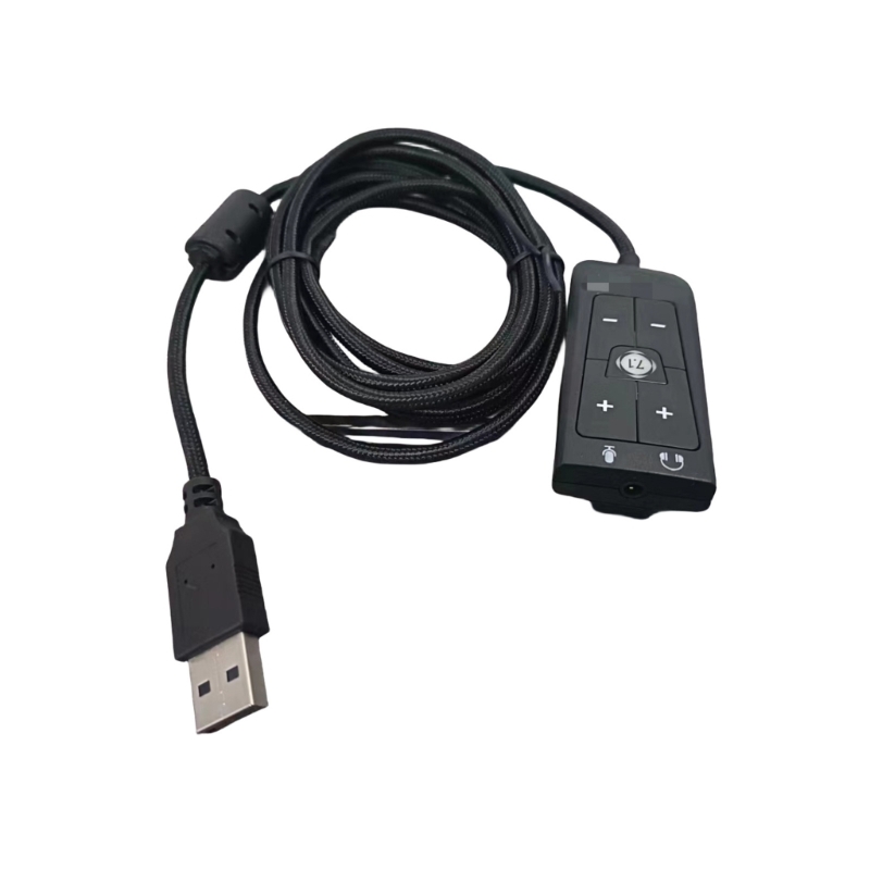 Usb Sound Card External - M17B USB-Adapter, externe Soundkarte, 3,5-mm-Kopfhörer-Mikrofon-Buchsen für