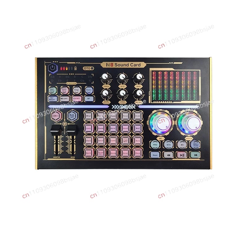 Usb Sound Card External - GAX-N8 Heim-Mobiltelefon-Computer-Live-Soundkarte, englische Version, externe USB-Bluetooth-Soundkarte