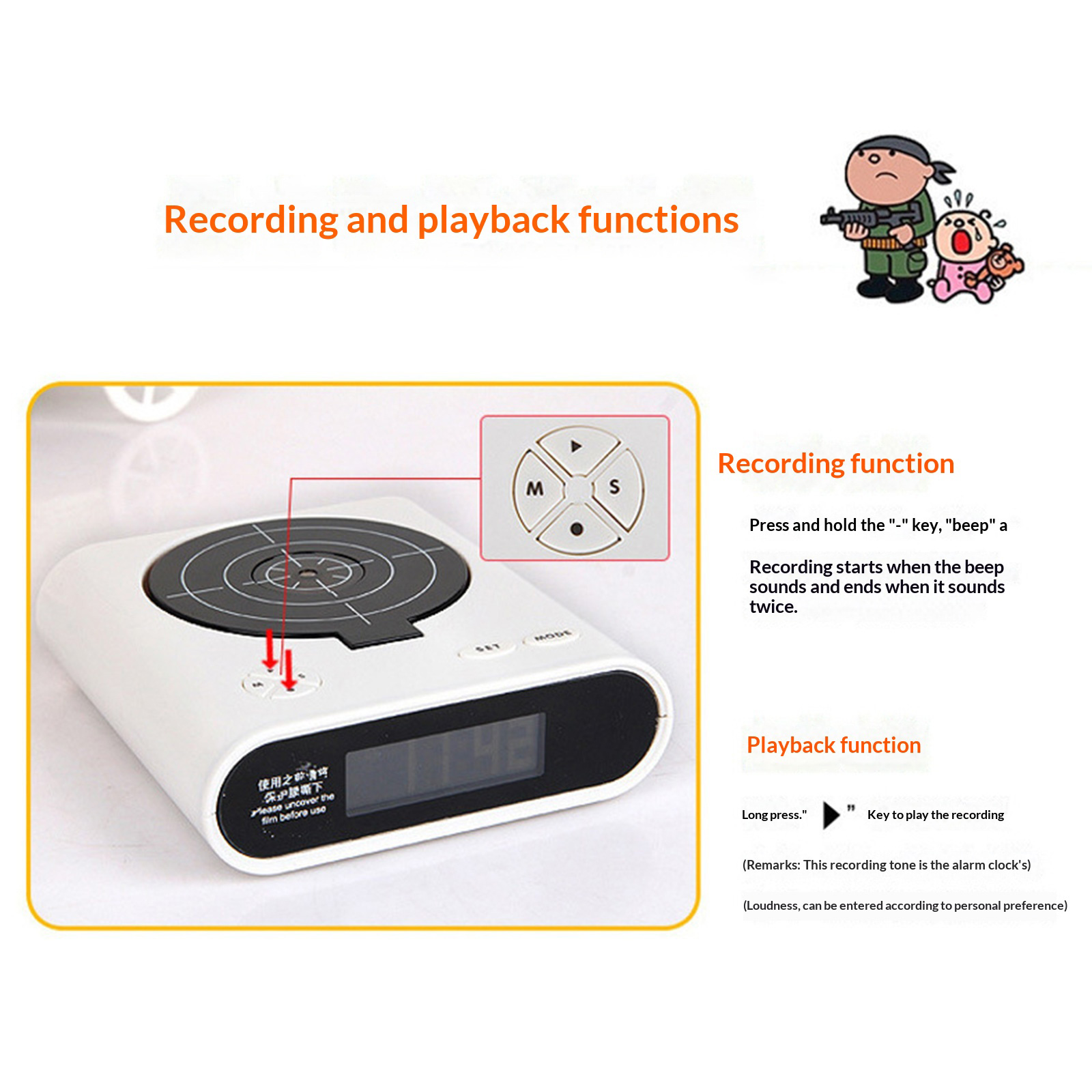 Electronics Gadgets To Gift - Elektronische Tischuhr, kreativer LED-Digitalwecker, Gadget mit