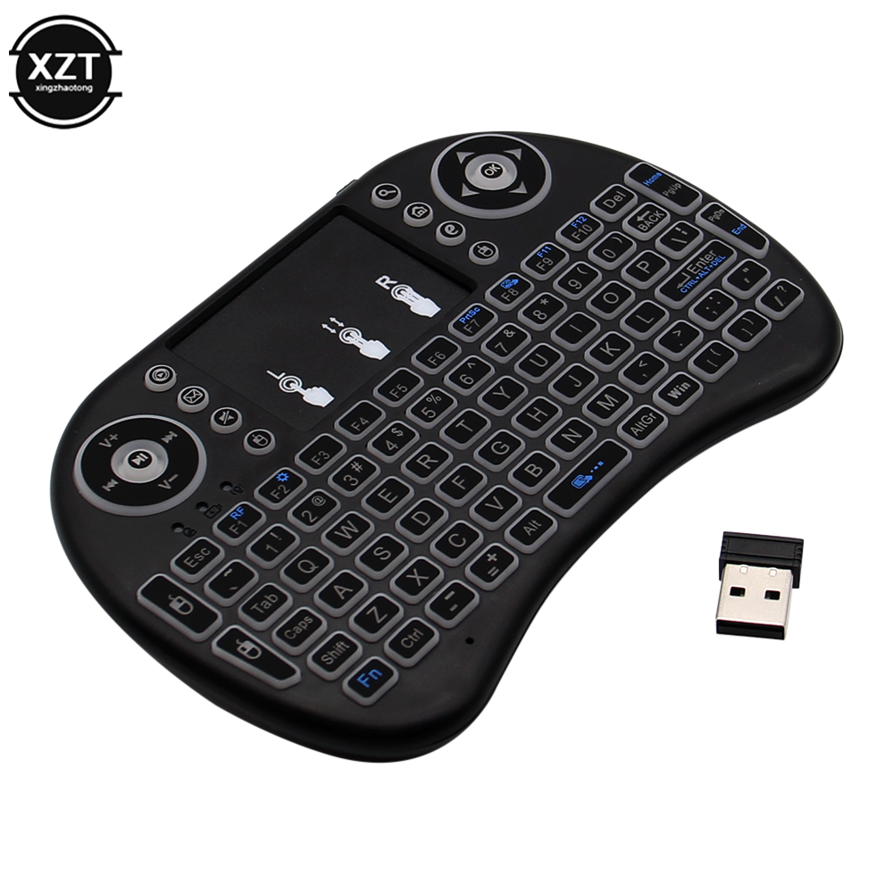 Wireless Keyboard Mini - Hinter leuchtete Englisch Russisch Französisch Spanisch