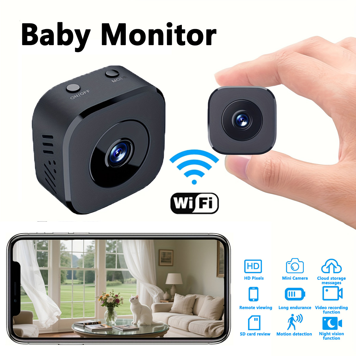 Mini Electronics Gadgets - 1080P HD Mini WiFi Kamera Indoor