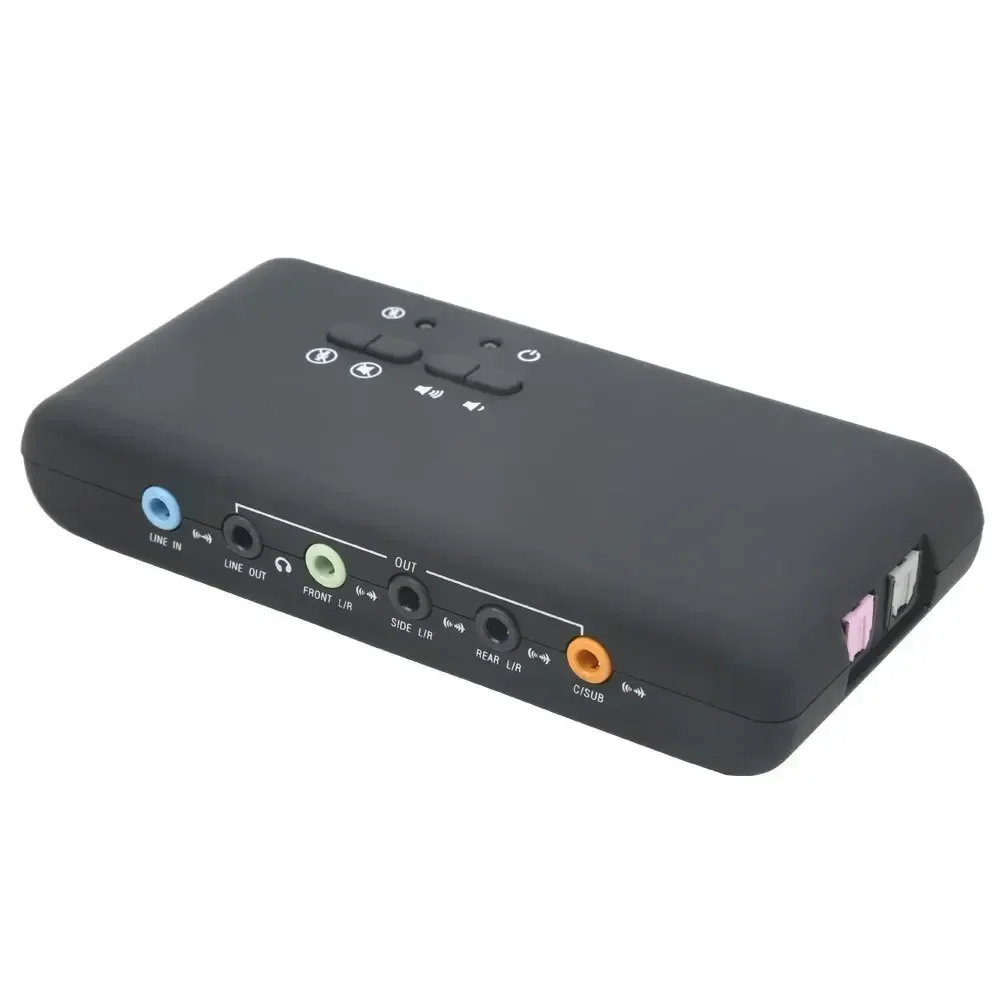 Usb Sound Card External - Professionelle USB-Soundkarte CM6206 Chipsatz 7.1 Stereo