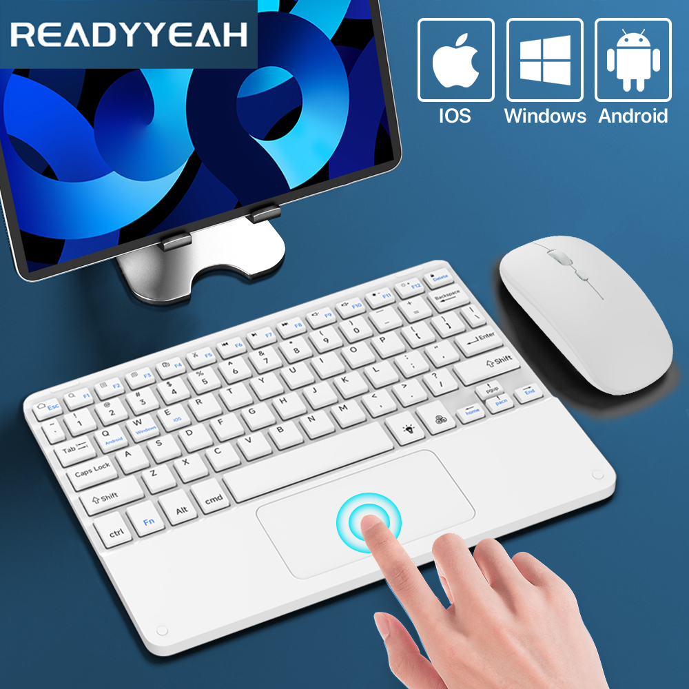 Wireless Keyboard Mini - Touchpad Drahtlose Tastatur und Maus Bluetooth