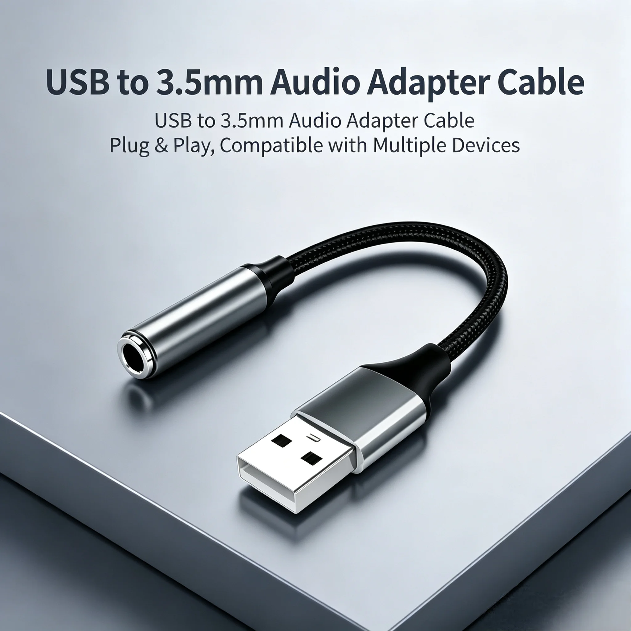 Usb Sound Card External - USB zu 3,5mm Audio AUX Kabeladapter