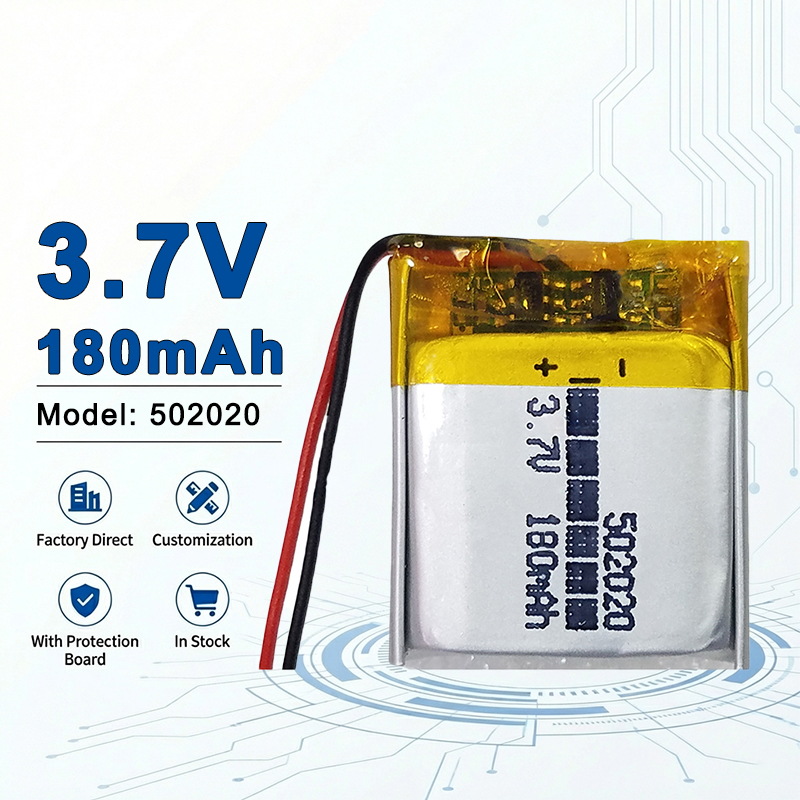Electronics And Gadgets With A - 502020 3,7V 180mAh Wiederaufladbare Lithium-Polymer-Batterie für