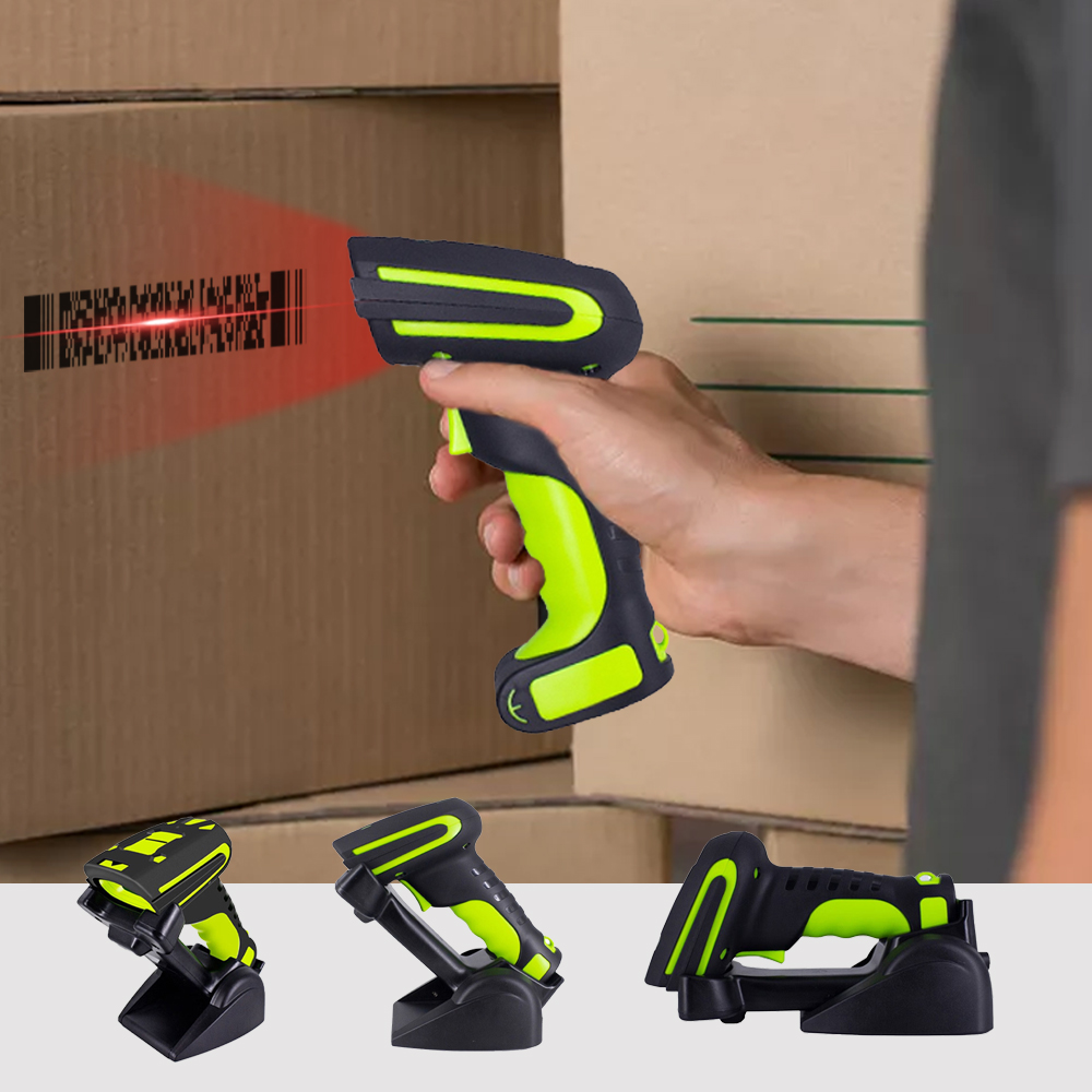 Barcode Scanner Wireless - 8020W Feststehender Bluetooth Industrie-Barcode-Scanner IP54 Kabellos