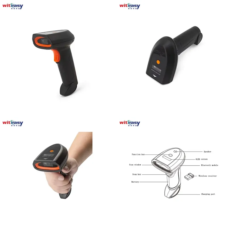 Barcode Scanner Wireless - Gewöhnlicher Handscanner für 2D-Barcodes mit Speicherfunktion