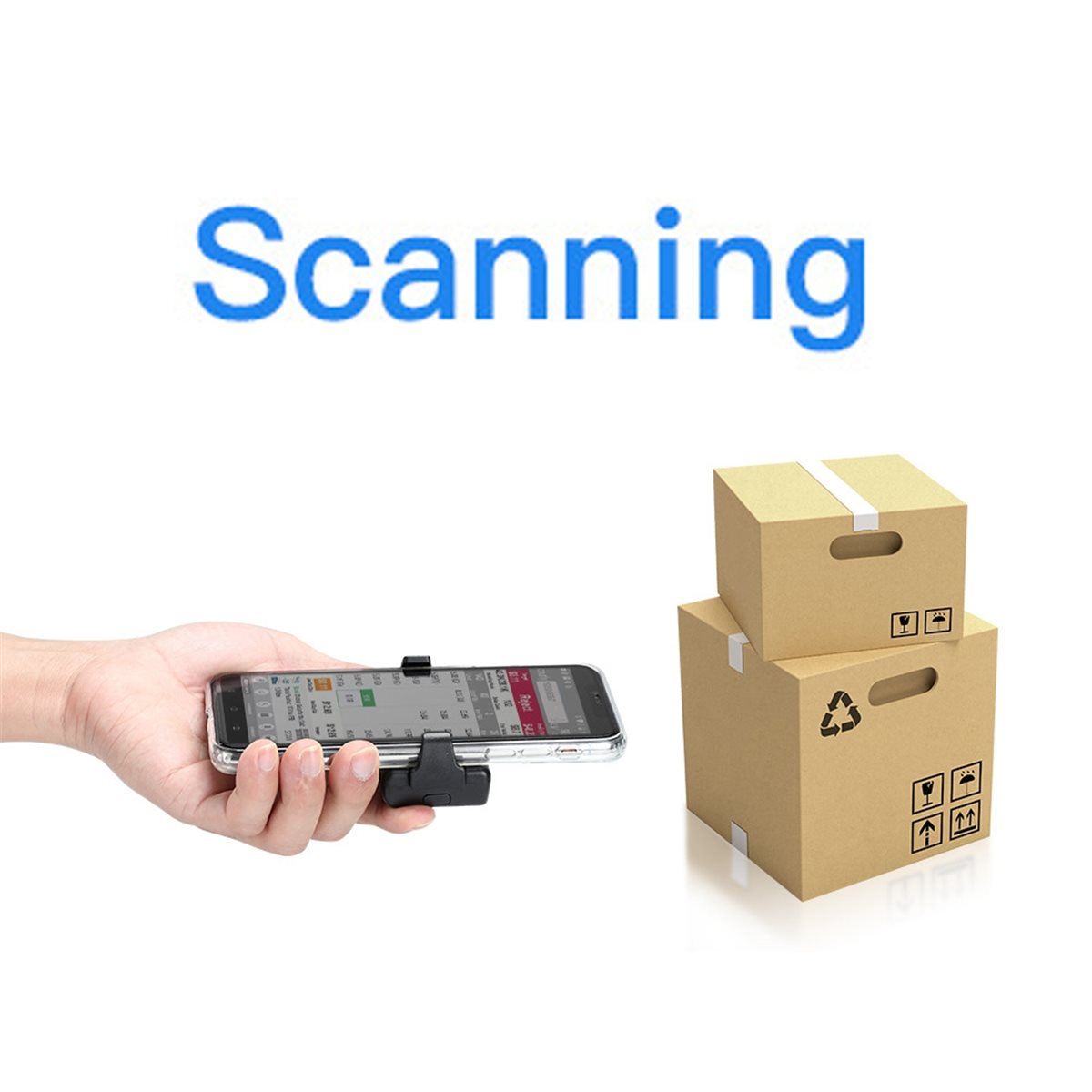 Barcode Scanner Wireless - B21B 2D Bluetooth Barcode-Scanner, kabelloser, rückseitig