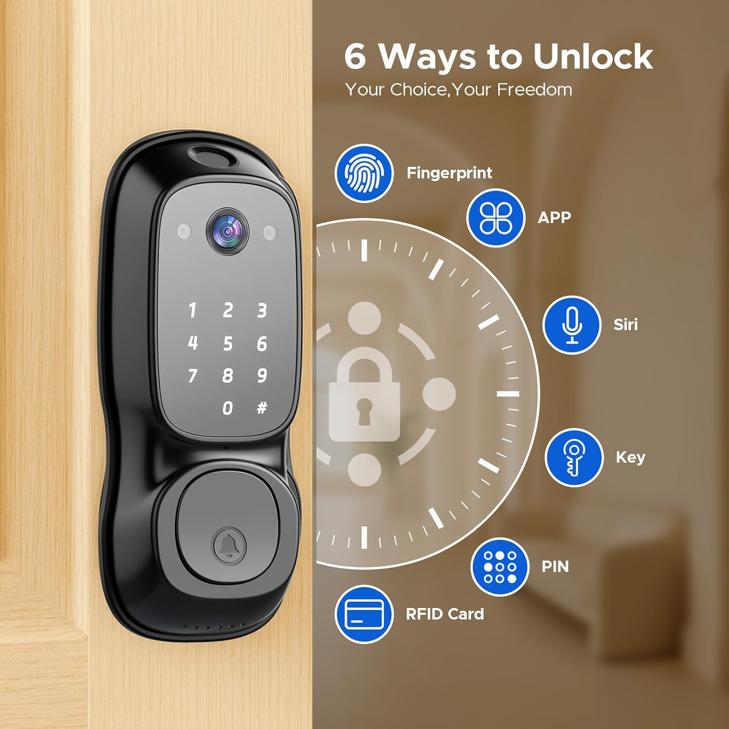 Tuya WLAN-Smart-Türschloss ‎ K – Electronics & Gadgets Starting With V Bewertung und Preis