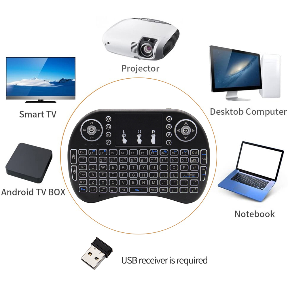 Hinter leuchtete Englisch Russ – Wireless Keyboard Mini Bewertung und Preis