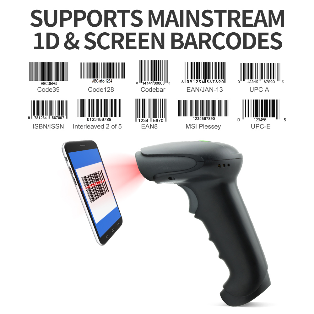 GTCODESTAR Hochpräziser 1D CCD – Barcode Scanner Wireless Bewertung und Preis