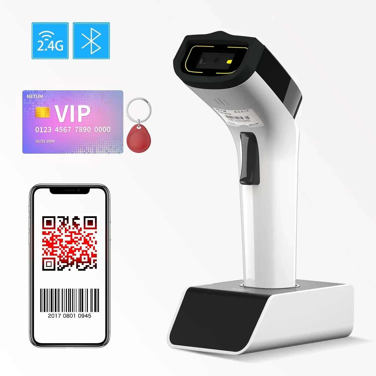 NETUM DS8100 Bluetooth 13,56MH – Barcode Scanner Wireless Bewertung und Preis
