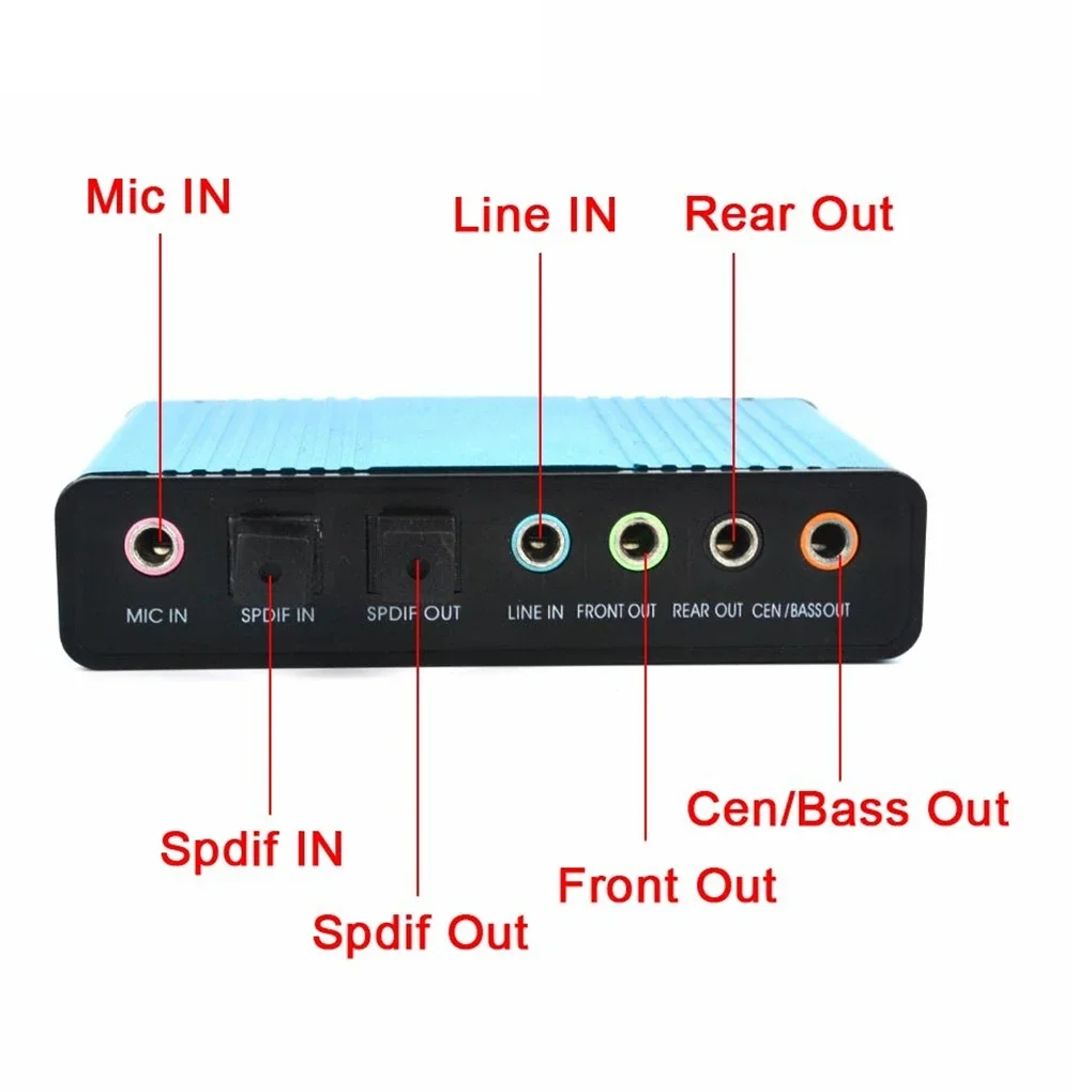 USB 2.0 Soundkarte 6 Kanal 5.1 – Usb Sound Card External Bewertung und Preis