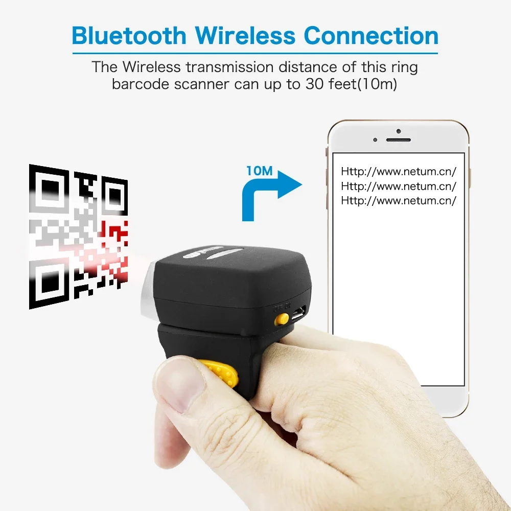 NEUER Netum Mini Fingerring-Ba – Barcode Scanner Wireless Bewertung und Preis