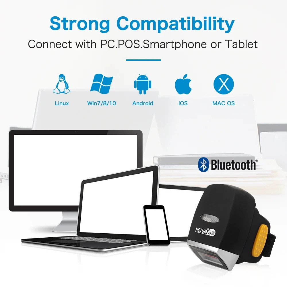 NEUER Netum Mini Fingerring-Ba – Barcode Scanner Wireless Bewertung und Preis