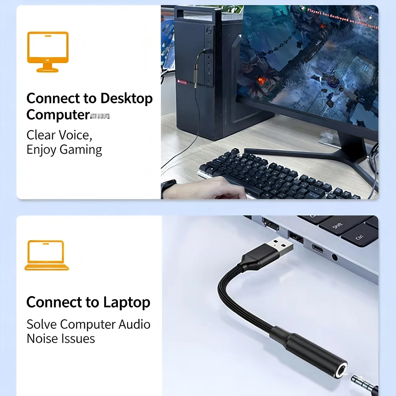 USB zu 3,5mm Audio AUX Kabelad – Usb Sound Card External Bewertung und Preis