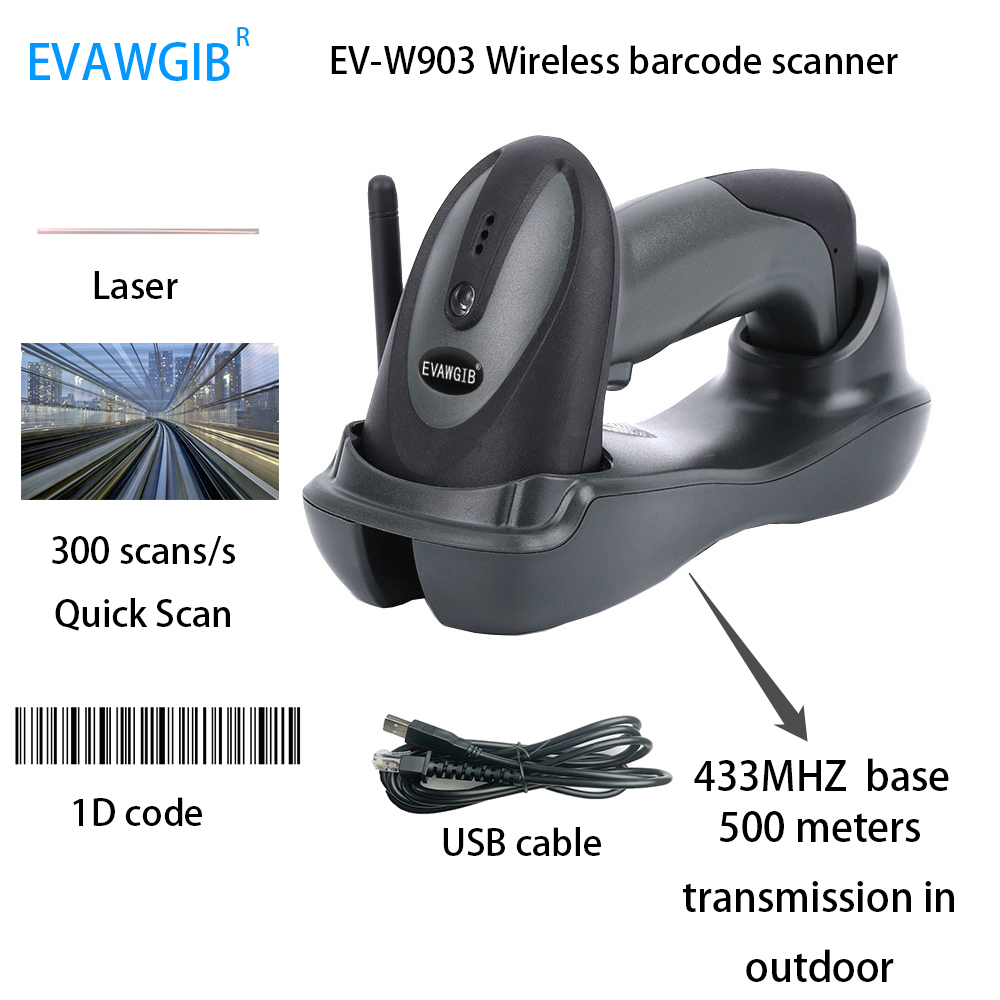 500 m langer Übertragungsreich – Barcode Scanner Wireless Bewertung und Preis